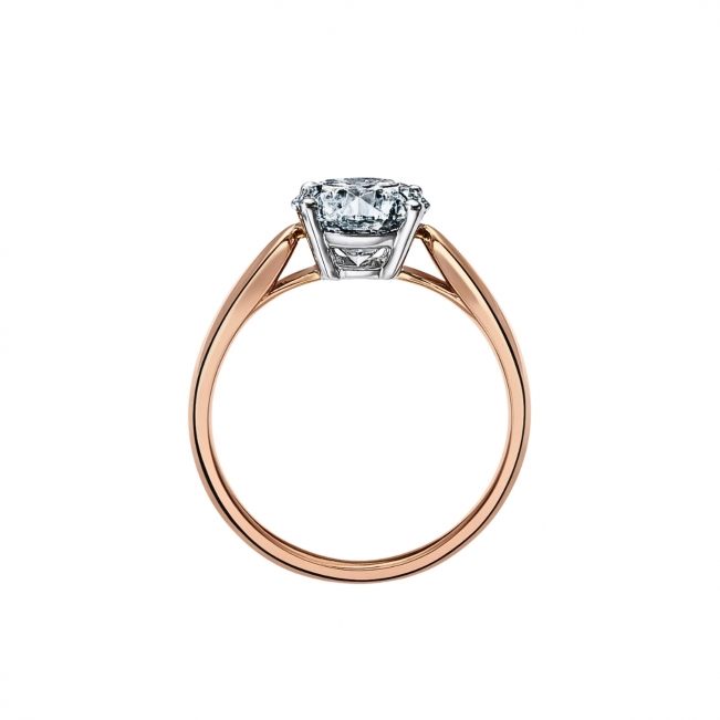 Кольцо с круглым бриллиантом Изображение 1