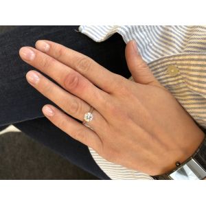Кольцо с бриллиантом для помолвки - Фото 5