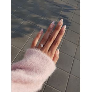 Кольцо с бриллиантом для помолвки - Фото 1