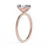 Кольцо из розового золота с бриллиантом овал, Изображение 2