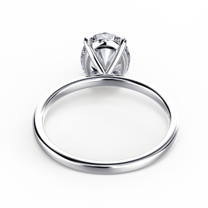 Кольцо с овальным бриллиантом - Фото 3