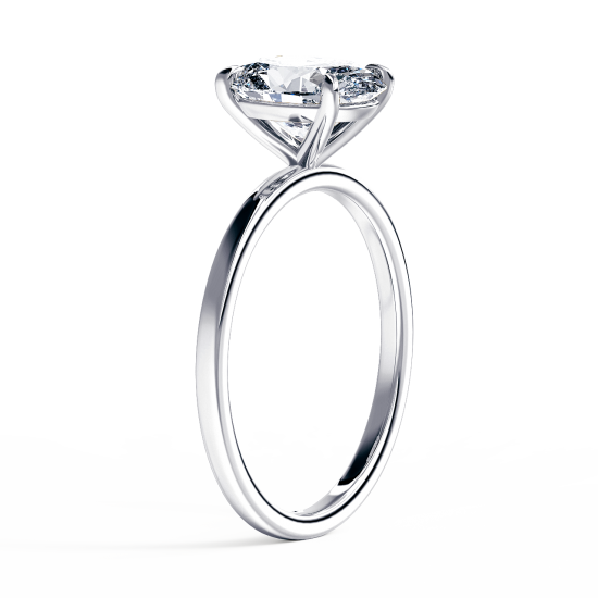 Кольцо с овальным бриллиантом,  Больше Изображение 2