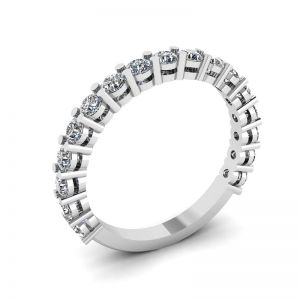 Кольцо дорожкой из 17 бриллиантов - Фото 3