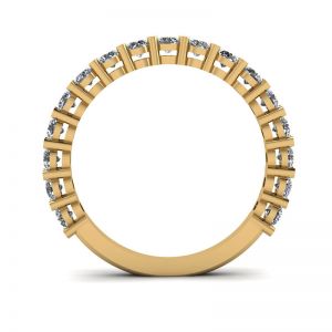Кольцо дорожкой из 17 бриллиантов - Фото 1