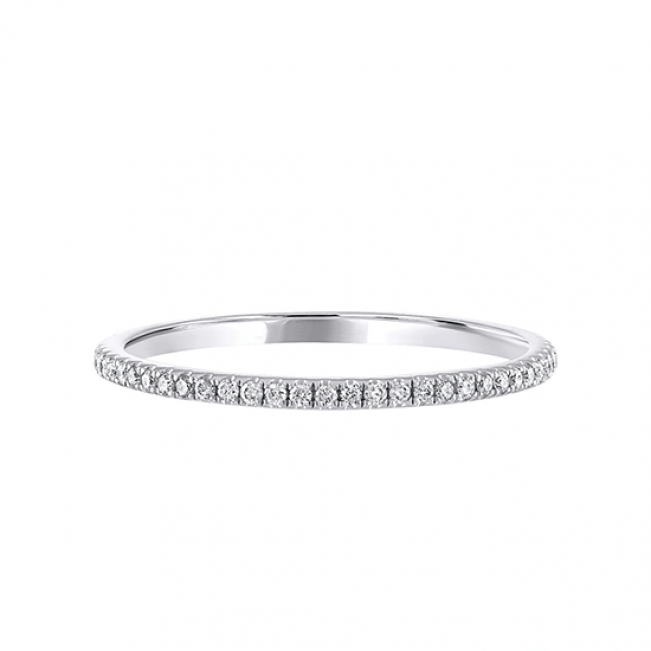 Кольцо дорожка с бриллиантами 1.3 мм, 16 размер