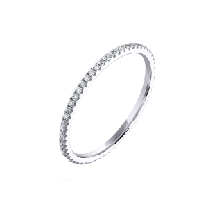 Кольцо дорожка с бриллиантами 1.3 мм, 16.5 размер - Фото 3