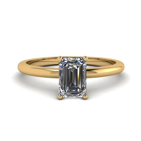 Кольцо с прямоугольным бриллиантом Parfait d'amour, Больше Изображение 1