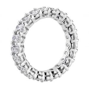 Кольцо дорожка с овальными бриллиантами 3 карата - Фото 1