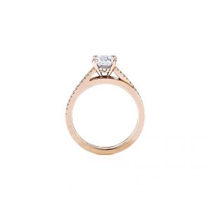Кольцо с бриллиантом 0.50 карата из розового золота - Фото 1
