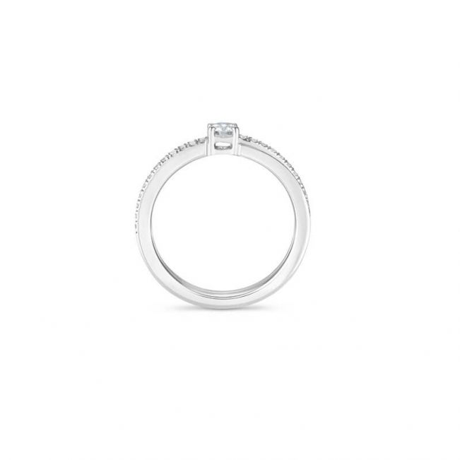 Кольцо с бриллиантом 0.3 карата - Фото 1