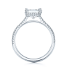 Кольцо с бриллиантом Принцесса со скрытым паве под камнем, Изображение 2