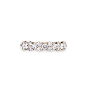 Оригинальное кольцо дорожка с бриллиантами - Фото 1