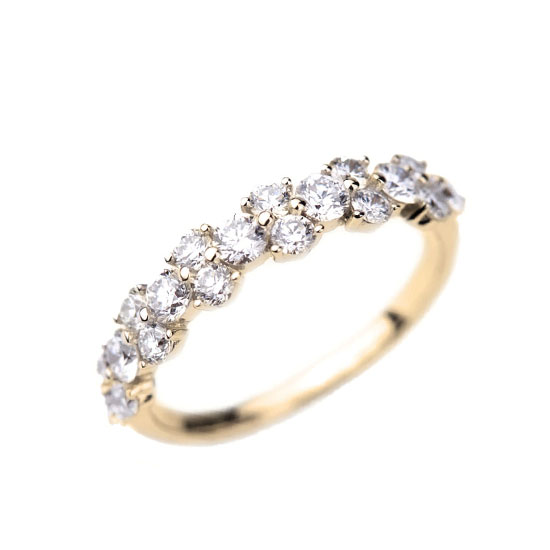 Оригинальное кольцо дорожка с бриллиантами, Больше Изображение 1