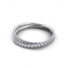 Дизайнерское кольцо с переплетением полудорожек с бриллиантами, Изображение 3