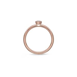 Кольцо с маленьким бриллиантом Сердечко - Фото 1