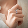 Плетеное кольцо с бриллиантами и розовыми сапфирами, Изображение 2