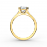 Элегантное кольцо с круглым белым бриллиантом, Изображение 3