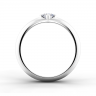 Выпуклое кольцо с бриллиантом 3.5 мм, Изображение 3
