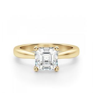 Кольцо золотое с бриллиантом Ашер
