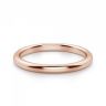 Тонкое кольцо без камней из розового золота, Изображение 2