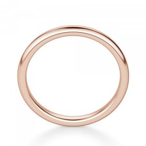 Тонкое кольцо без камней из розового золота - Фото 2