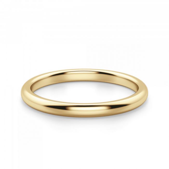 Золотое кольцо 3 мм без камней - Фото 1