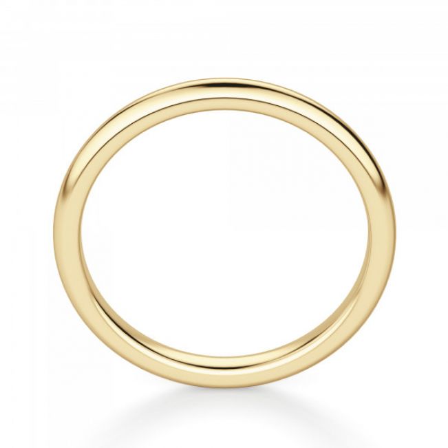 Золотое кольцо 3 мм без камней - Фото 2