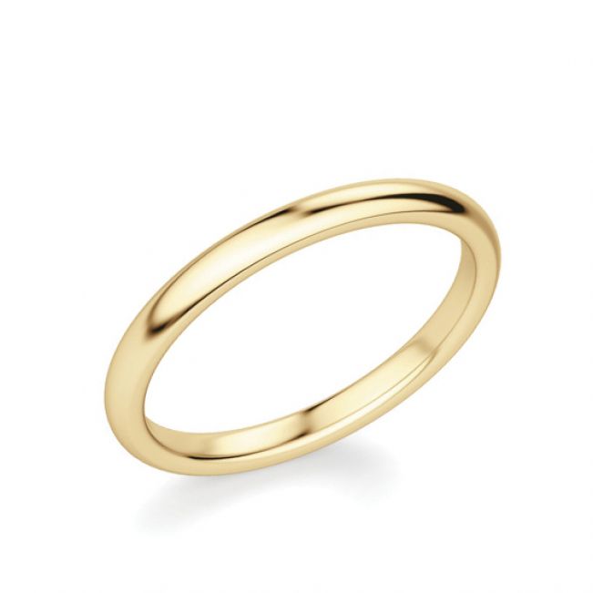 Золотое кольцо 3 мм без камней