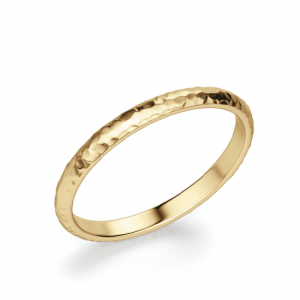 Кольцо из золота с фактурой 3 мм