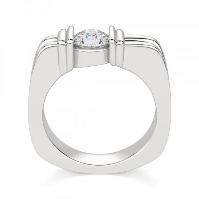 Современное кольцо с бриллиантом - Фото 1