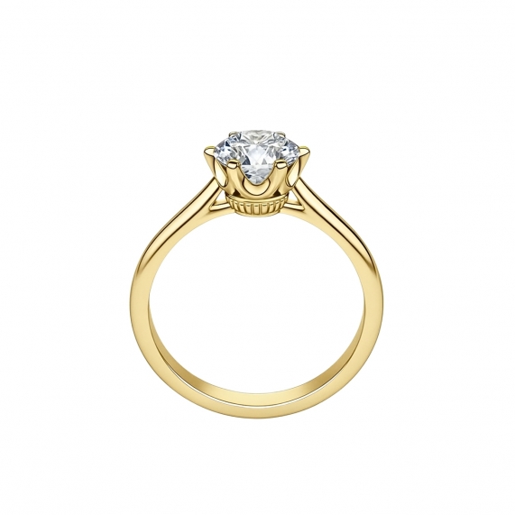Кольцо с круглым бриллиантом Изображение 1