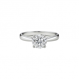 Кольцо с круглым бриллиантом