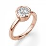 Кольцо с бриллиантом в розовом золоте, Изображение 3