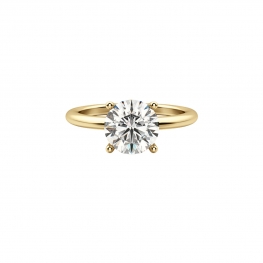 Кольцо с круглым бриллиантом