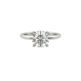 Кольцо с круглым бриллиантом