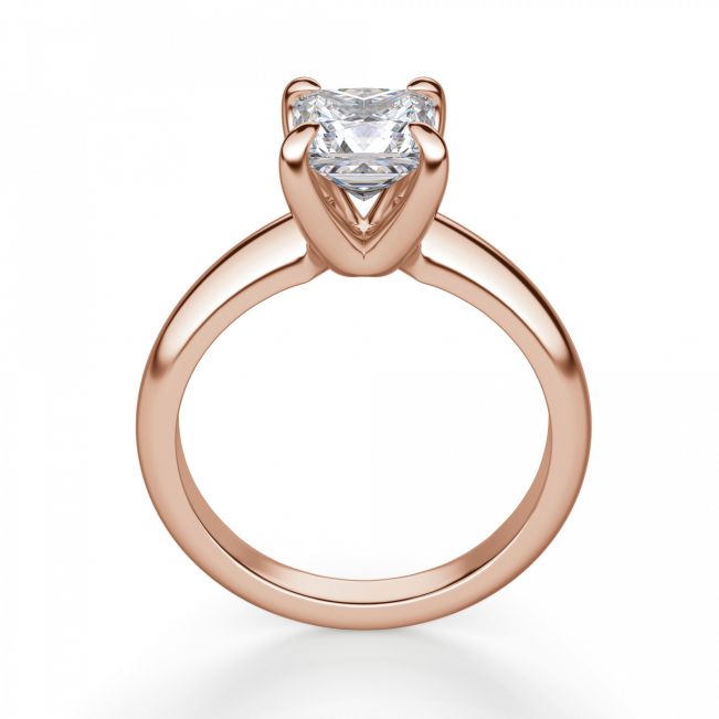 Кольцо с бриллиантом Принцесса из золота - Фото 2