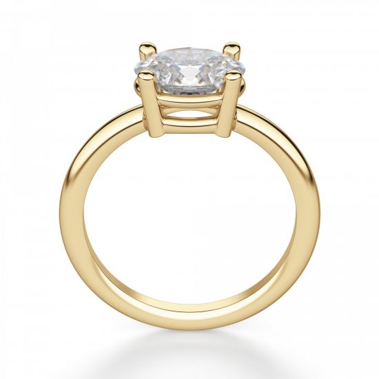 Кольцо с перевернутым овальным бриллиантом,  Больше Изображение 2