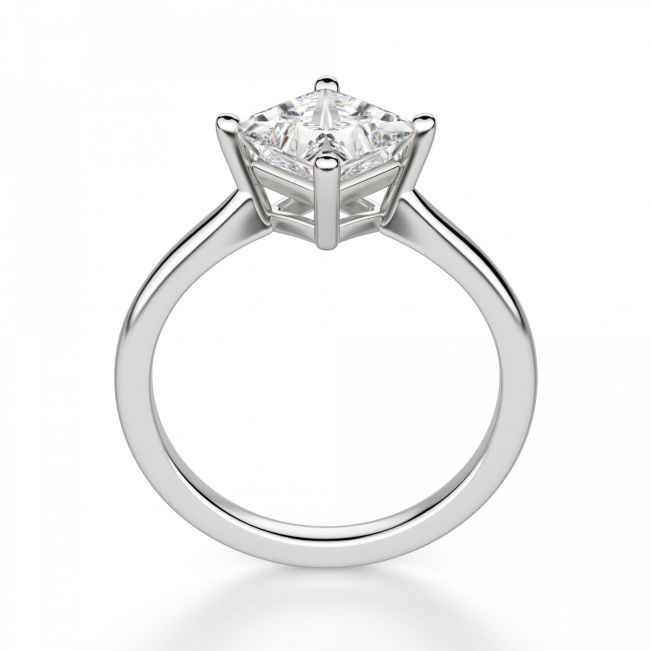 Кольцо с перевернутым бриллиантом огранки Принцесса - Фото 1