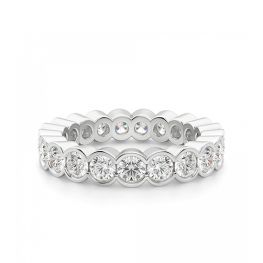 Оригинальное кольцо дорожка с бриллиантами по кругу