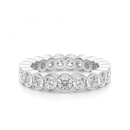 Оригинальное кольцо дорожка с бриллиантами по кругу, Больше Изображение 1
