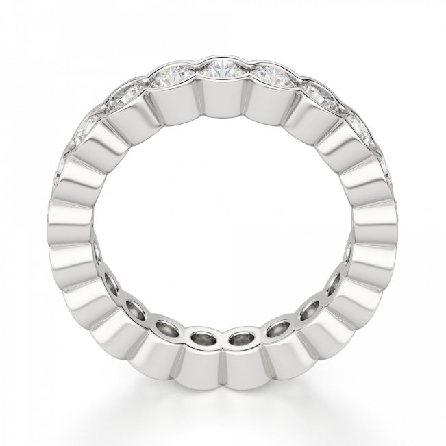 Оригинальное кольцо дорожка с бриллиантами по кругу - Фото 2