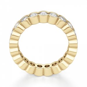 Кольцо из золота дорожка с бриллиантами по кругу - Фото 1