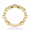 Ажурное кольцо дорожка с бриллиантами из золота, Изображение 2