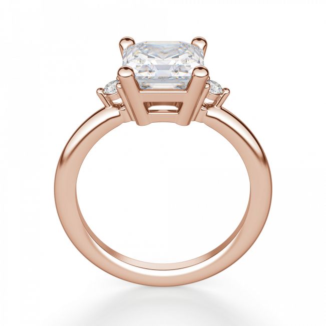 Кольцо с бриллиантом «ашер» из золота - Фото 1