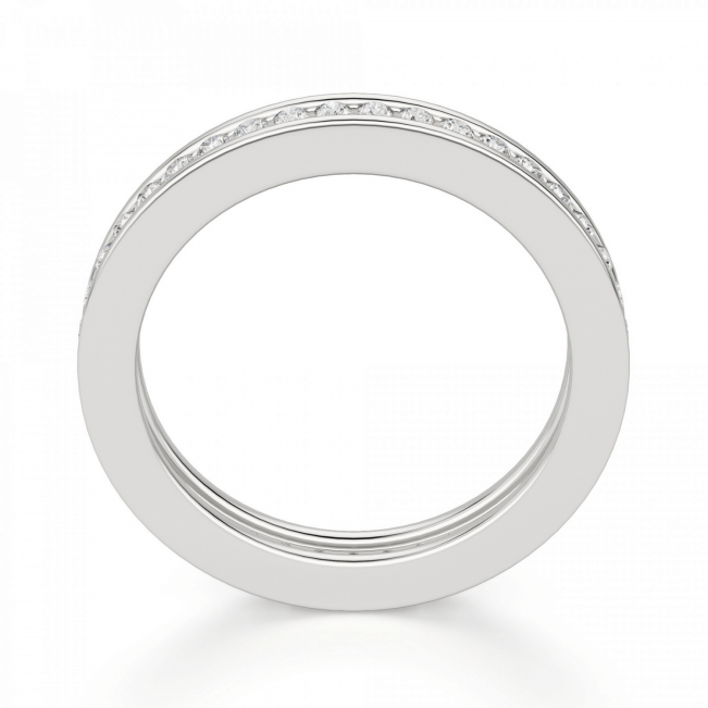 Кольцо дорожка с бриллиантами 1.7 мм в канальной закрепке - Фото 1