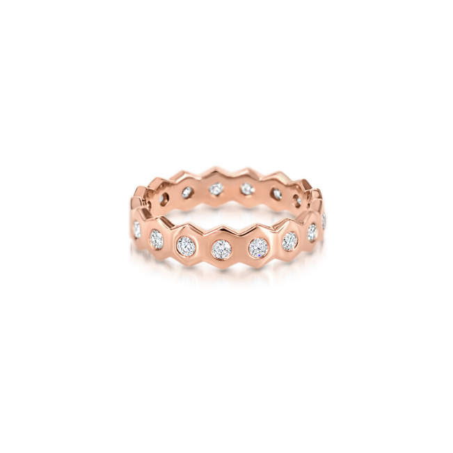 Кольцо дорожка с бриллиантами Miel по кругу - Фото 2