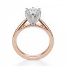 Кольцо с бриллиантом для помолвки из розового золота, Изображение 2