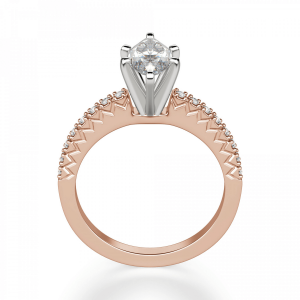 Кольцо с бриллиантом маркиз - Фото 1