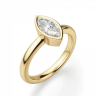 Кольцо с бриллиантом маркиз в желтом золоте, Изображение 3