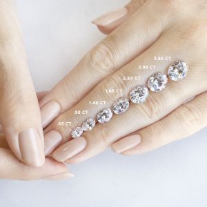 Кольцо с овальным бриллиантом в 6 крапанах - Фото 3